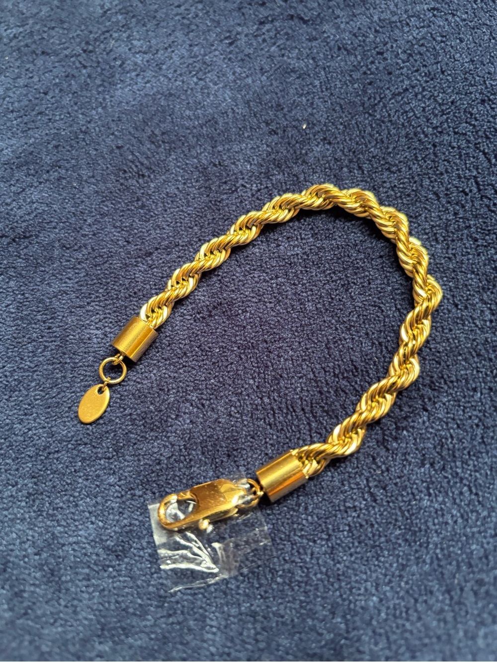 Gold-Tone Twisted Rope Men’s Bracelet
